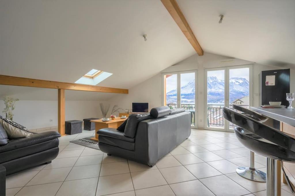 Cabana & Panorama Lac Annecy -Parking & Terrasse Sévrier Zewnętrze zdjęcie